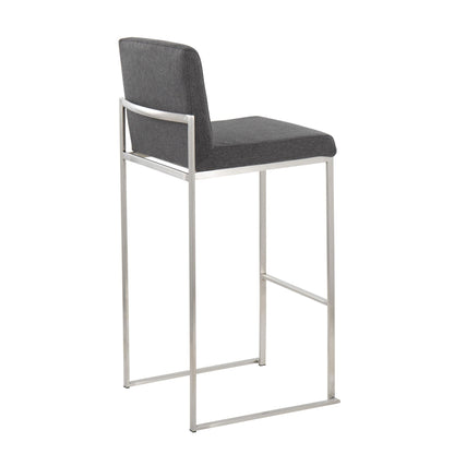 Majestic Office Furniture High Back 30" Fixed-Height Barstool - Set of 2