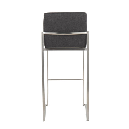 Majestic Office Furniture High Back 30" Fixed-Height Barstool - Set of 2
