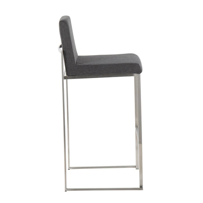 Majestic Office Furniture High Back 30" Fixed-Height Barstool - Set of 2