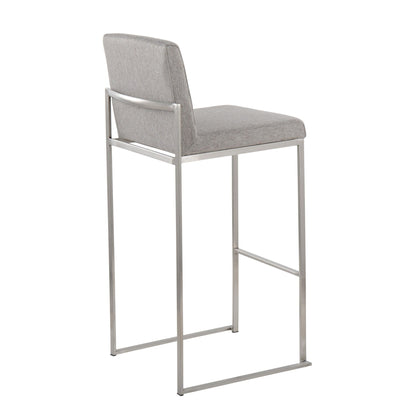 Majestic Office Furniture High Back 30" Fixed-Height Barstool - Set of 2