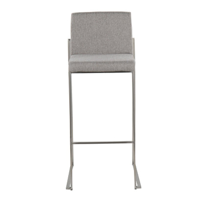 Majestic Office Furniture High Back 30" Fixed-Height Barstool - Set of 2