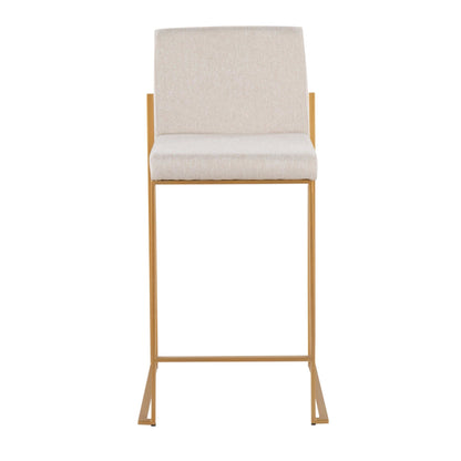 Majestic Office Furniture High Back 26" Fixed-Height Counter Stool - Set of 2