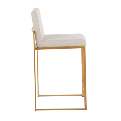 Majestic Office Furniture High Back 26" Fixed-Height Counter Stool - Set of 2