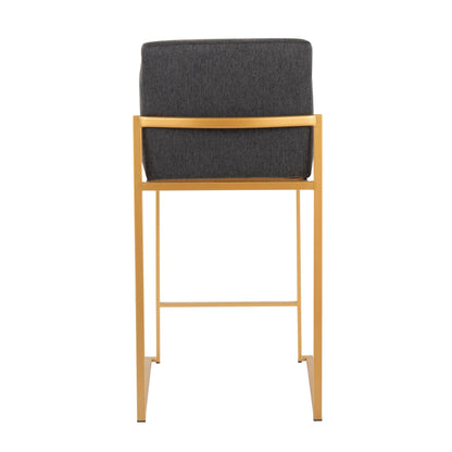 Majestic Office Furniture High Back 26" Fixed-Height Counter Stool - Set of 2