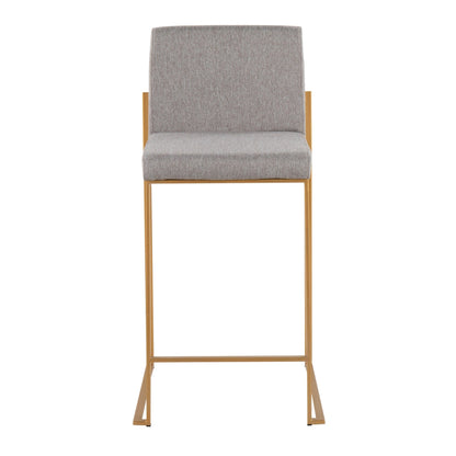 Majestic Office Furniture High Back 26" Fixed-Height Counter Stool - Set of 2