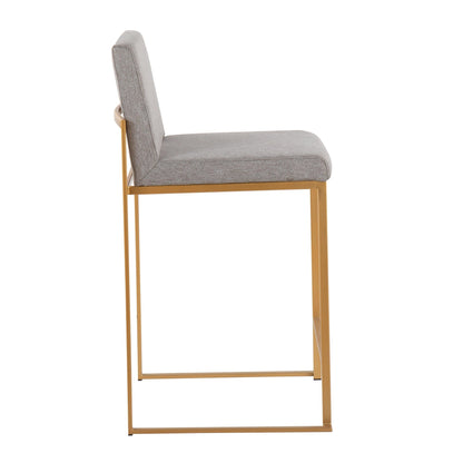 Majestic Office Furniture High Back 26" Fixed-Height Counter Stool - Set of 2