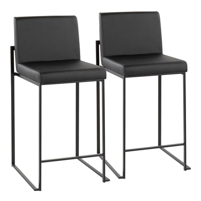 Majestic Office Furniture High Back 26" Fixed-Height Counter Stool - Set of 2