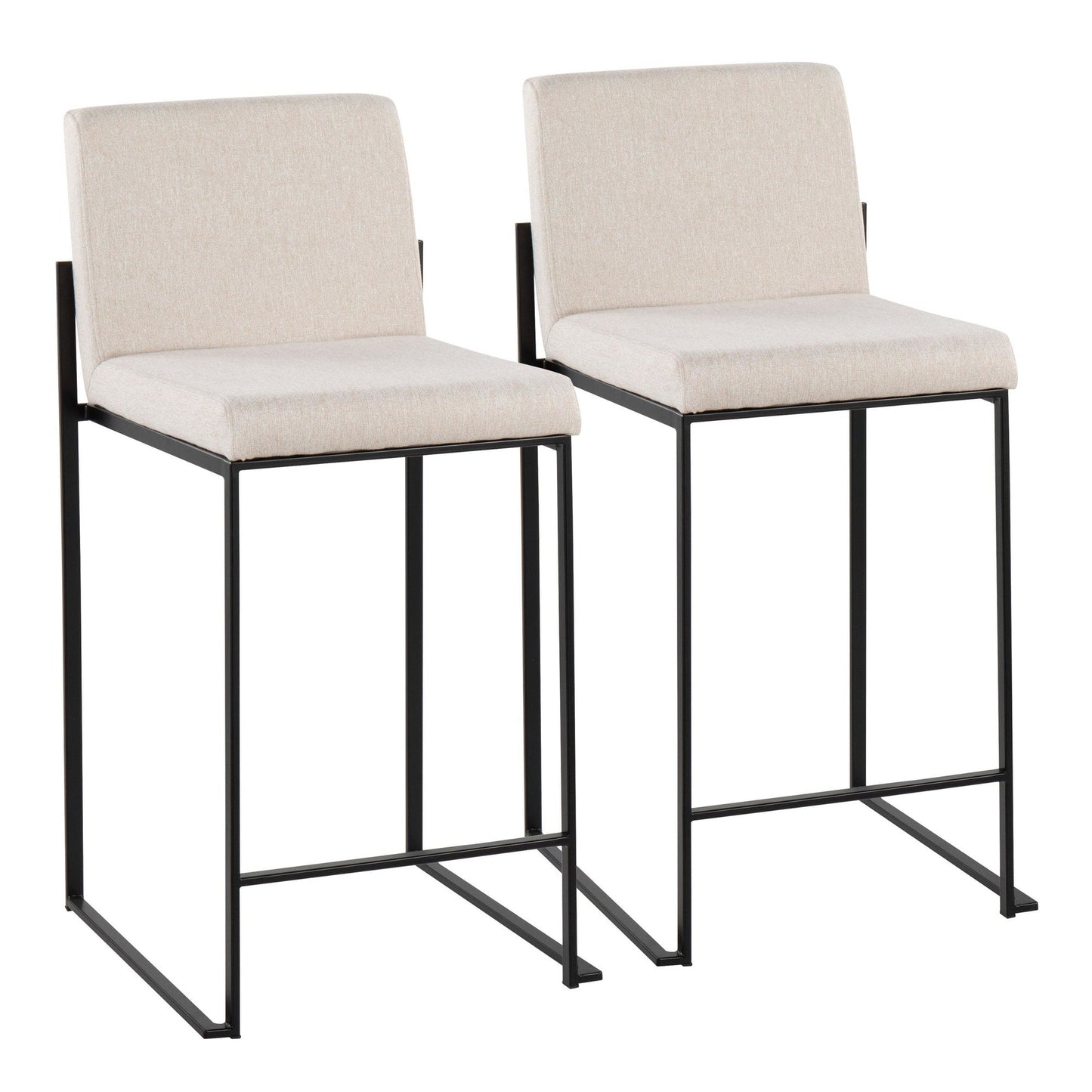 Majestic Office Furniture High Back 26" Fixed-Height Counter Stool - Set of 2
