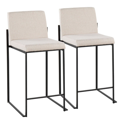 Majestic Office Furniture High Back 26" Fixed-Height Counter Stool - Set of 2
