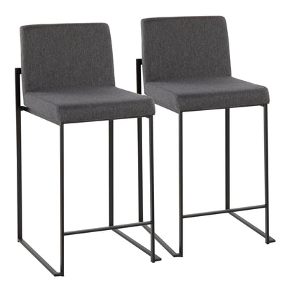 Majestic Office Furniture High Back 26" Fixed-Height Counter Stool - Set of 2