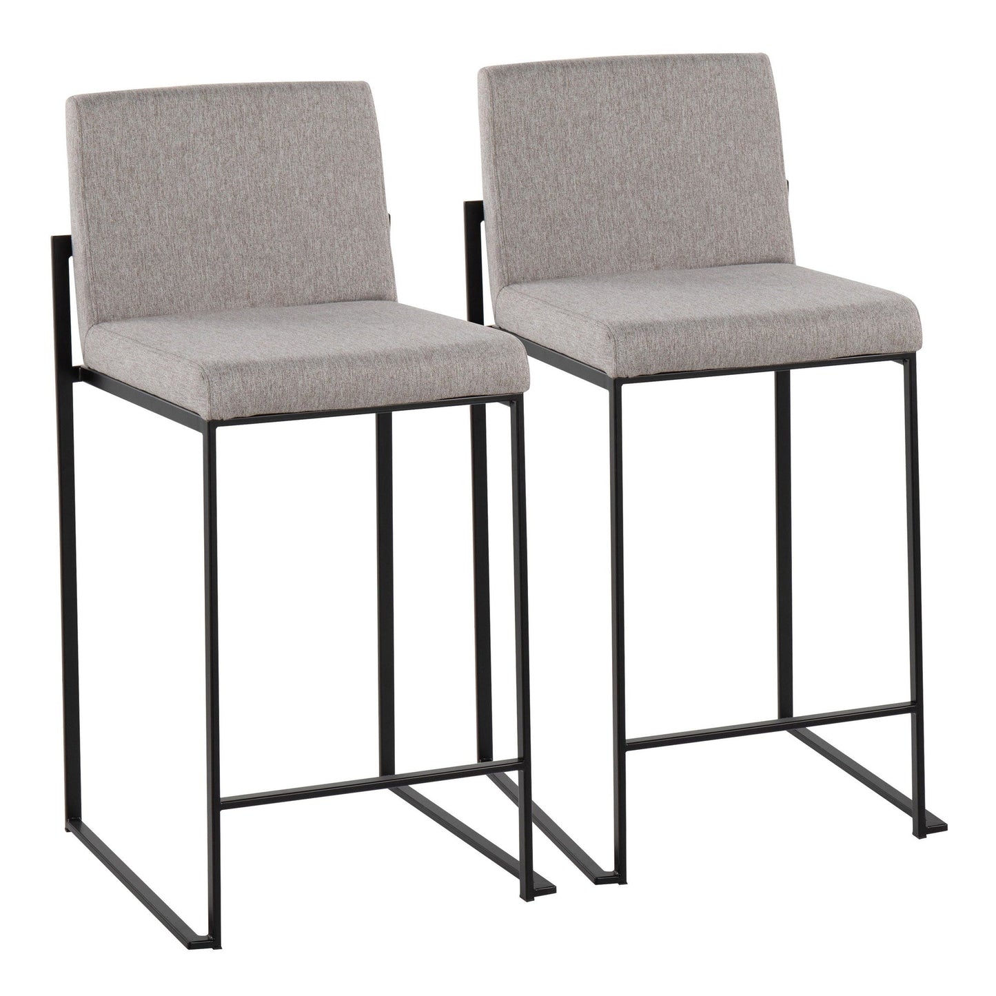 Majestic Office Furniture High Back 26" Fixed-Height Counter Stool - Set of 2