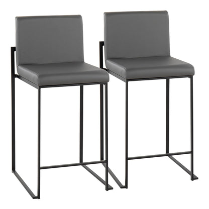 Majestic Office Furniture High Back 26" Fixed-Height Counter Stool - Set of 2