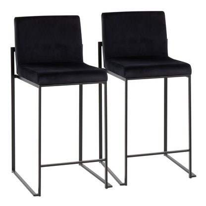 Majestic Office Furniture High Back 26" Fixed-Height Counter Stool - Set of 2