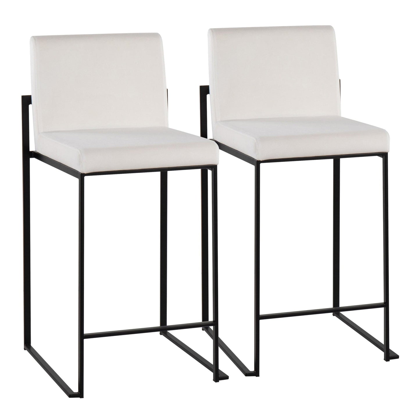 Majestic Office Furniture High Back 26" Fixed-Height Counter Stool - Set of 2