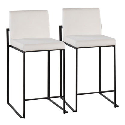 Majestic Office Furniture High Back 26" Fixed-Height Counter Stool - Set of 2
