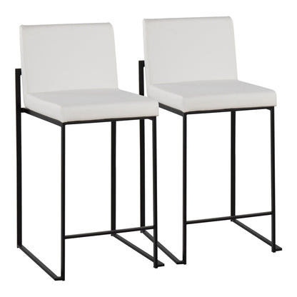 Majestic Office Furniture High Back 26" Fixed-Height Counter Stool - Set of 2