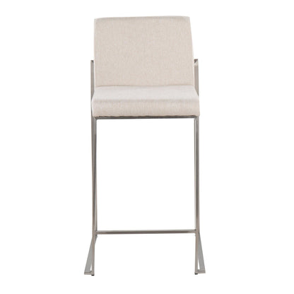 Majestic Office Furniture High Back 26" Fixed-Height Counter Stool - Set of 2