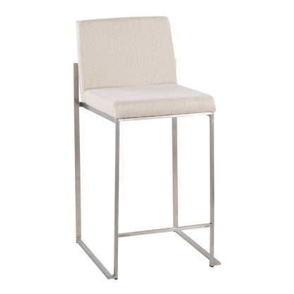 Majestic Office Furniture High Back 26" Fixed-Height Counter Stool - Set of 2