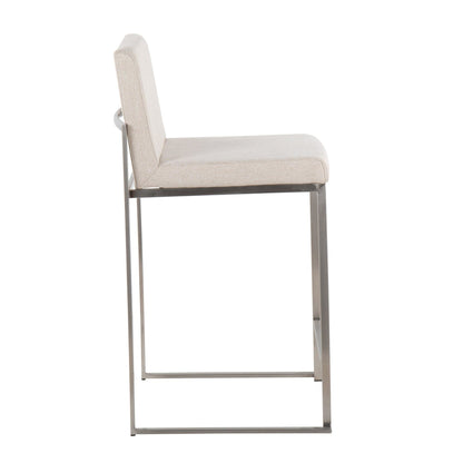 Majestic Office Furniture High Back 26" Fixed-Height Counter Stool - Set of 2