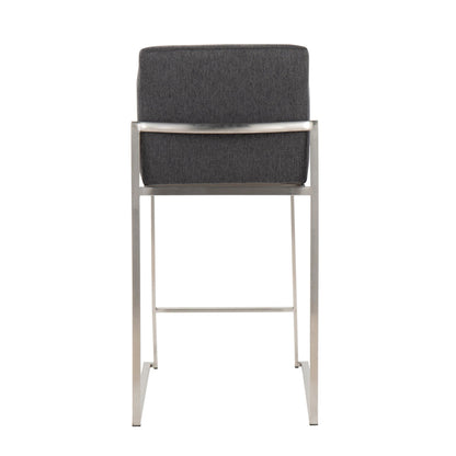 Majestic Office Furniture High Back 26" Fixed-Height Counter Stool - Set of 2