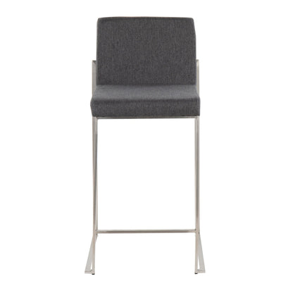 Majestic Office Furniture High Back 26" Fixed-Height Counter Stool - Set of 2