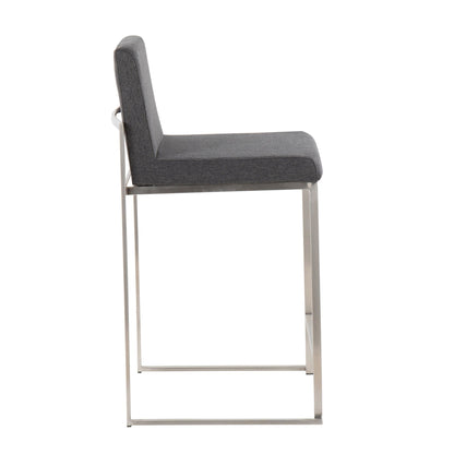 Majestic Office Furniture High Back 26" Fixed-Height Counter Stool - Set of 2