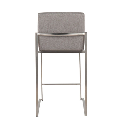 Majestic Office Furniture High Back 26" Fixed-Height Counter Stool - Set of 2