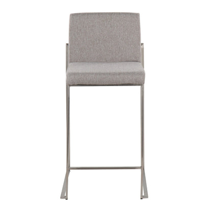 Majestic Office Furniture High Back 26" Fixed-Height Counter Stool - Set of 2