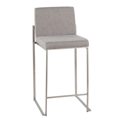 Majestic Office Furniture High Back 26" Fixed-Height Counter Stool - Set of 2