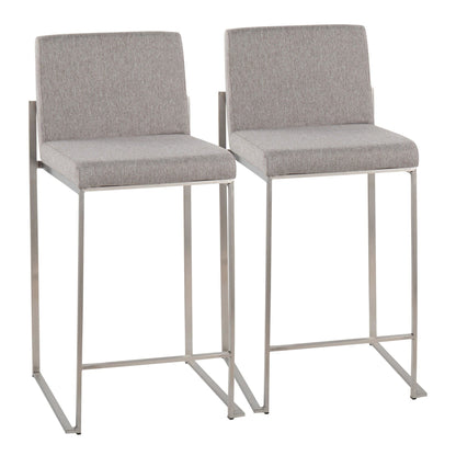 Majestic Office Furniture High Back 26" Fixed-Height Counter Stool - Set of 2