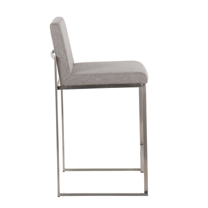Majestic Office Furniture High Back 26" Fixed-Height Counter Stool - Set of 2