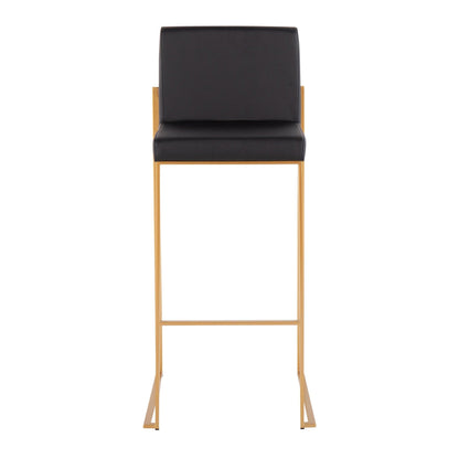 Majestic Office Furniture High Back 30" Fixed-Height Barstool - Set of 2