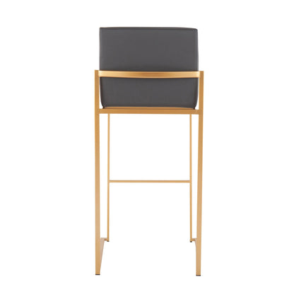 Majestic Office Furniture High Back 30" Fixed-Height Barstool - Set of 2