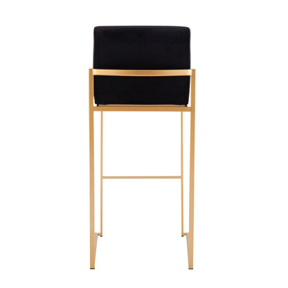 Majestic Office Furniture High Back 30" Fixed-Height Barstool - Set of 2