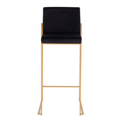 Majestic Office Furniture High Back 30" Fixed-Height Barstool - Set of 2