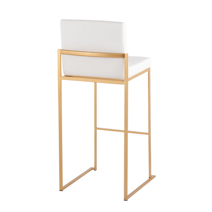 Majestic Office Furniture High Back 30" Fixed-Height Barstool - Set of 2