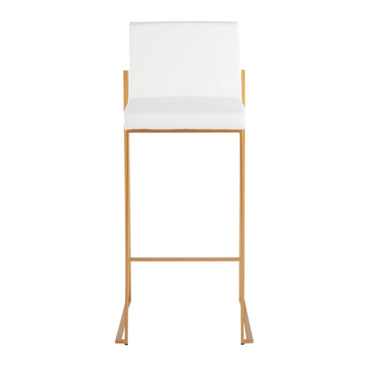 Majestic Office Furniture High Back 30" Fixed-Height Barstool - Set of 2