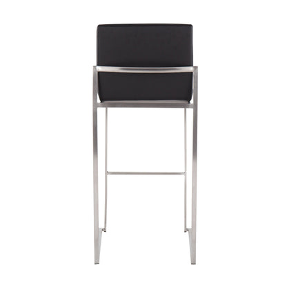 Majestic Office Furniture High Back 30" Fixed-Height Barstool - Set of 2
