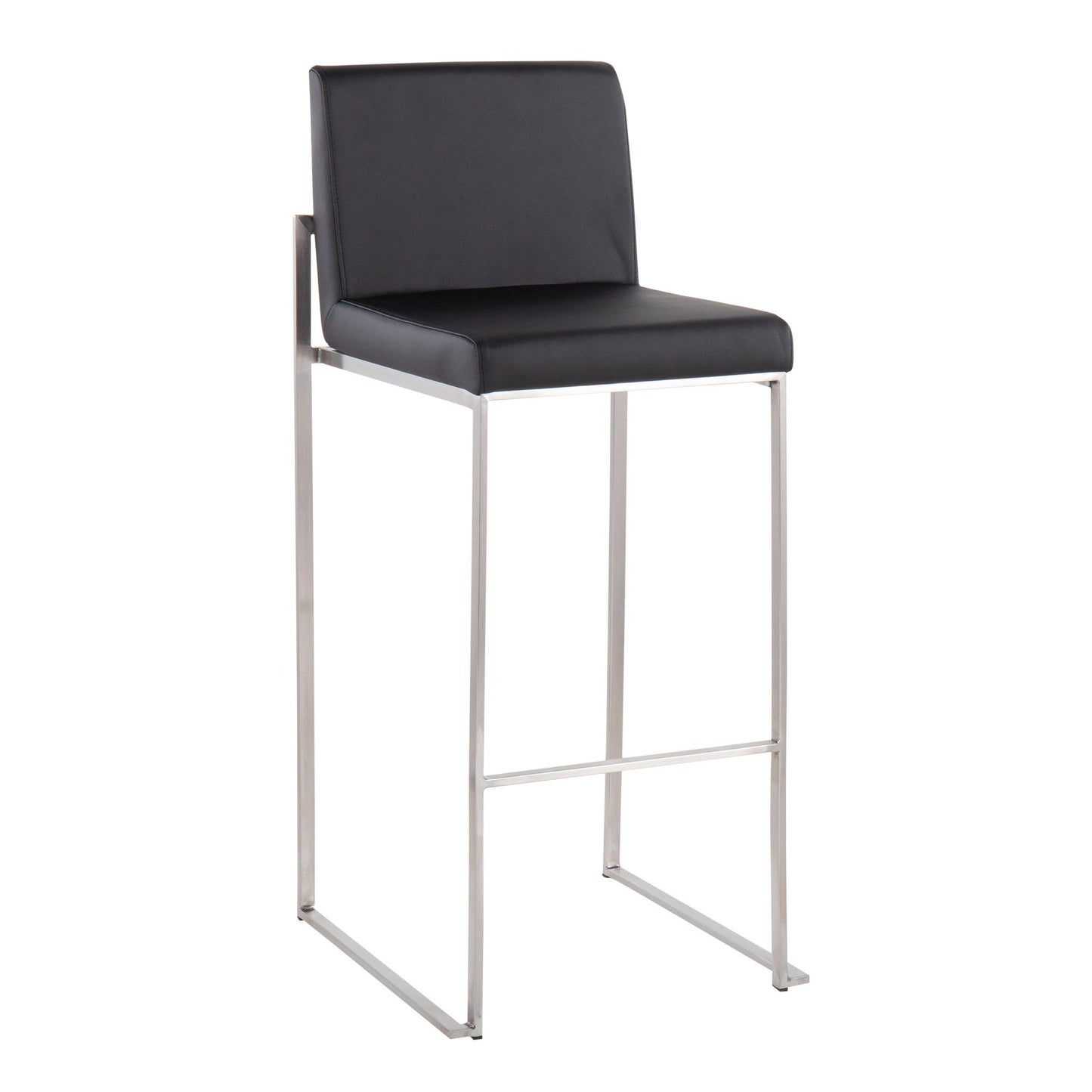 Majestic Office Furniture High Back 30" Fixed-Height Barstool - Set of 2