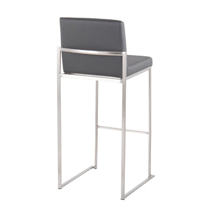 Majestic Office Furniture High Back 30" Fixed-Height Barstool - Set of 2