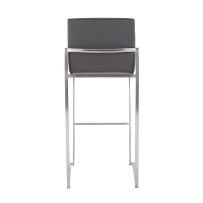 Majestic Office Furniture High Back 30" Fixed-Height Barstool - Set of 2