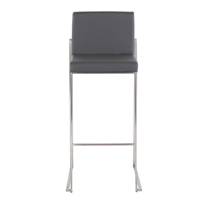 Majestic Office Furniture High Back 30" Fixed-Height Barstool - Set of 2