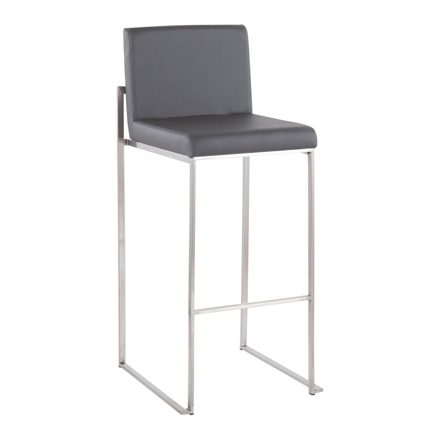 Majestic Office Furniture High Back 30" Fixed-Height Barstool - Set of 2