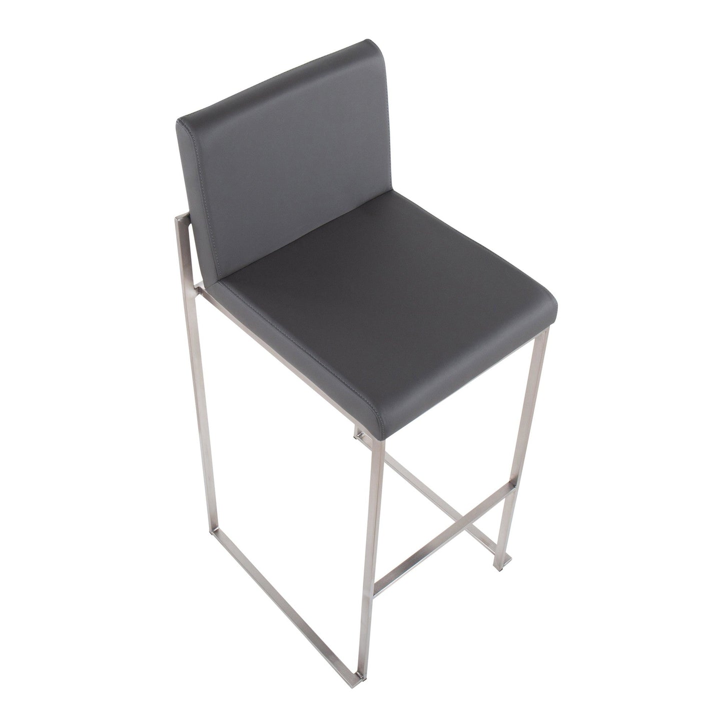 Majestic Office Furniture High Back 30" Fixed-Height Barstool - Set of 2