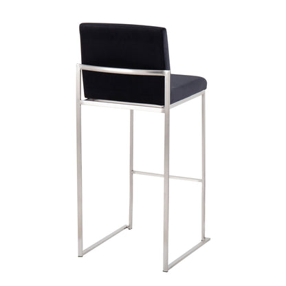 Majestic Office Furniture High Back 30" Fixed-Height Barstool - Set of 2