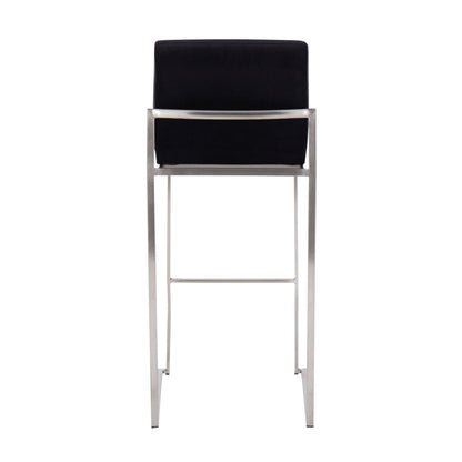 Majestic Office Furniture High Back 30" Fixed-Height Barstool - Set of 2