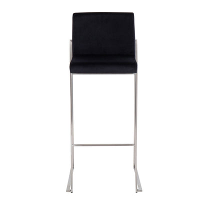 Majestic Office Furniture High Back 30" Fixed-Height Barstool - Set of 2