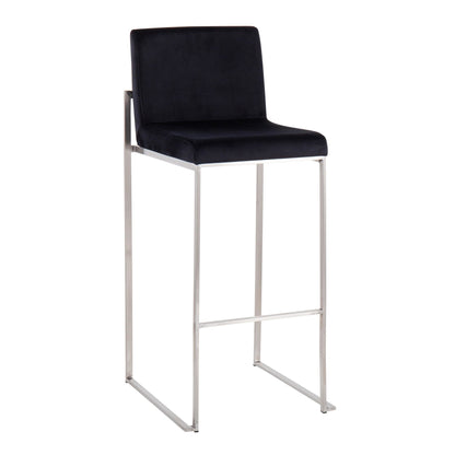 Majestic Office Furniture High Back 30" Fixed-Height Barstool - Set of 2