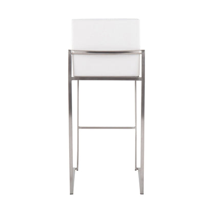 Majestic Office Furniture High Back 30" Fixed-Height Barstool - Set of 2
