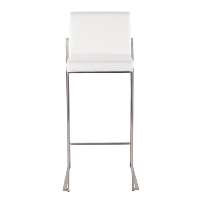 Majestic Office Furniture High Back 30" Fixed-Height Barstool - Set of 2